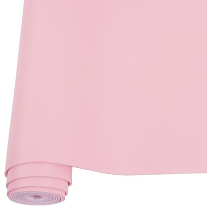 Smooth Solid Color Faux Leather Sheets Roll 12"X53" (30cmX135cm),Very Suitable for Making Crafts, Leather Earrings, Bows,Sewing (Light Pink) - color: Light Pink