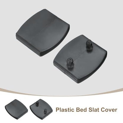 uxcell 12Pcs 55mmx9mm Plastic Bed Slat Center Caps Bed Slat Cover Gray - color: Grey, size: 55mm x 9mm
