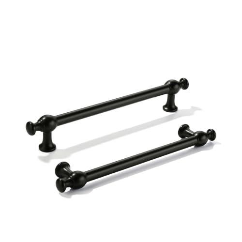 khtumeware 5-Pack 6-Inch(152mm) Matte Black Cabinet Pulls - color: Matte Black, size: 6"(152mm) Hole Center