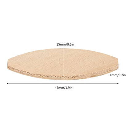 Beechwood Joiner Biscuits Number 0, 10, 20 Wood Joining Biscuits Woodworking Biscuits Assorted Beech Wood Chips for Crafting Woodworking 100 PCS(0#)