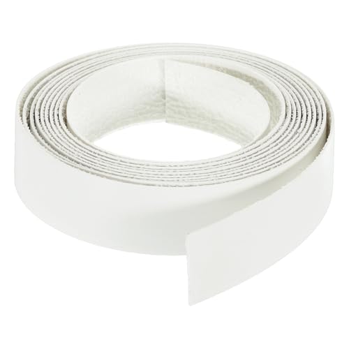 uxcell Edge Banding 1 1/8 Inch x 9.84ft Pre-Glued Veneer Warm White Glossy - color: Glossy, size: 1 1/8 Inch x 9.84ft