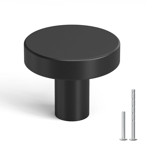 homdiy 25 Pack Black Cabinet Knobs Closet Knobs - color: Black