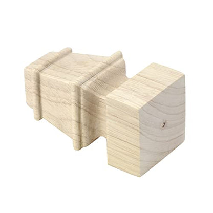 T Tulead Wooden Furniture Feet 3.94-Inch Height, 4-Pack - size: 3.94" × 1.97"