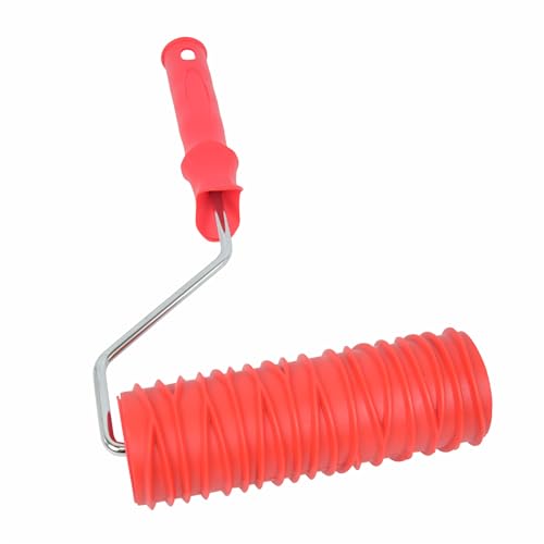 Hanroy 8'' Texture Paint Roller for Wall, Rubber Pattern Paint Roller - color: 2018T