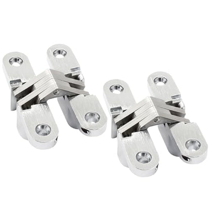 68.5 mm Hidden Hinge, Stainless Steel, 4pcs - size: 68.5 mm, 2 PCS