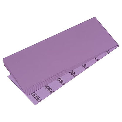 uxcell 10Pcs Sanding Sheets 800 Grit 9"x3.7" Aluminum Oxide Sandpapers - style: 800 Grit