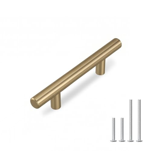 homdiy 20 2-1/2in Cabinet Handles Champagne Bronze Kitchen Cabinet Pulls Drawer Pulls for Dresser Drawers - color: Champagne Bronze, size: 2-1/2in hole centers