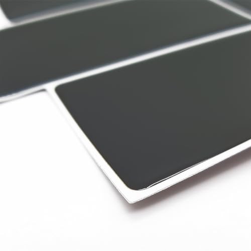 WALPLUS Premium 12 Sheets Peel and Stick Kitchen Backsplash Tile Stickers Self Adhesive Stick on Subway Tile 12" x 6" Bathroom Backsplash Water Heat Resistant 3D Wall Tiles Dark Gray Glossy - color: Dark Gray, size: 12" x 6"_12-SHEET