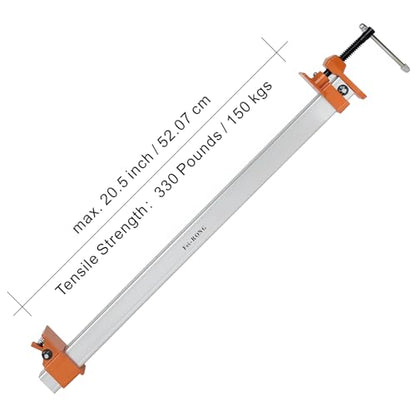FEIRONG Heavy Duty 24" Bar Clamps 2-Pack - Professional Grade, Quick-Release, 330LB Load Limit, Built-in Ruler, 90° Angled Jaws for DIY Woodworking & Cabinet Installation | Fits 20.5" Work Range - size: Orange 24-inch 2 Pack