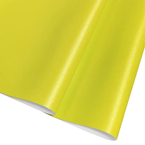 HYANG Smooth Solid Color Grass Green Faux Leather Sheets 1 Rolls 12"X53" (30cmX135cm),Faux Leather is Great for, Bows,Earrings Handmade DIY Craft Projects Making - color: Grass Green