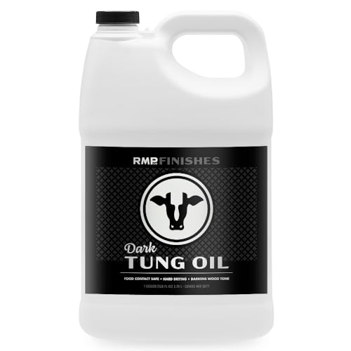 RMP Finishes Dark Tung Oil for Wood Finishing, Cutting Boards, Outdoor Furniture, Butcher Blocks, Wooden Flooring, Food Grade, Waterproof, 1 Gallon - size: 128 Fl Oz (Pack of 1)