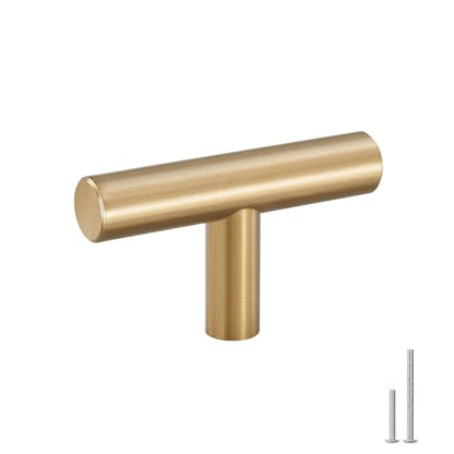 Goldenwarm 10 Pack Champagne Bronze Cabinet Knobs T Bar Knobs, 2Inch - color: Champagne Bronze