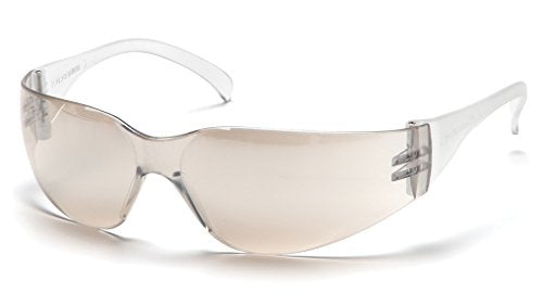 Pyramex Intruder Safety Eyewear Clear Frame Full Foam Padding Clear Anti-Fog Lens - color: White, style: Standard