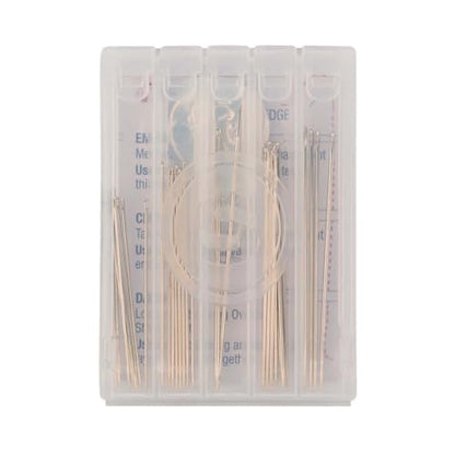 SINGER 07370 Hand Sewing Needles in Compact with Needle Threader, Assorted Sizes, 30-Count,