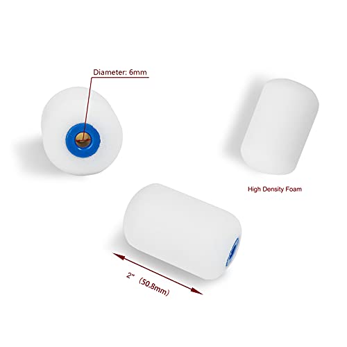 2 Inch Foam Paint Roller Covers*20 pcs and Paint Roller Set(Paint Tray, Roller Frame, Roller Covers)