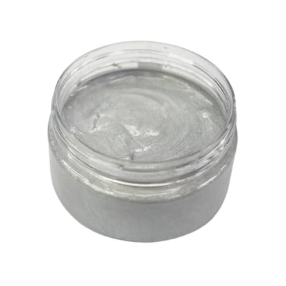 Posh Chalk PCP0012 Metallic Precious Paste - Radiant Silver 110ml - Shimmery High Pigmentation + Depth - Self Sealing - DIY Craft Upcycling Furniture Paint - Indoor + Outdoor Use - color: Radiant Silver