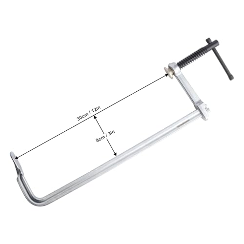 4 Pack 12 Inch Bar Clamps Set, Forged Steel F Clamps, Steel F Clamps, 450Lbs Max Load, Welding Bar Clamps for Welding, Woodworking, Metalworking, and DIY Projects - size: 4 PCS 12 Inch