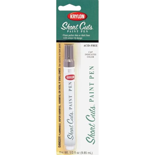 Krylon Short Cuts 1/3 Fl Oz Chrome Gloss Paint Pen - 1 Each - color: Chrome, style: Metallic