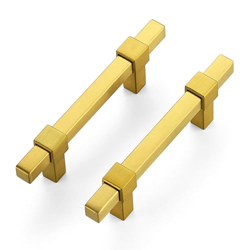 30 Pack Gold Cabinet Handles, 3" Hole Center Drawer Pulls Cabinet Hardware - color: Gold, size: 3 Inch Hole Center