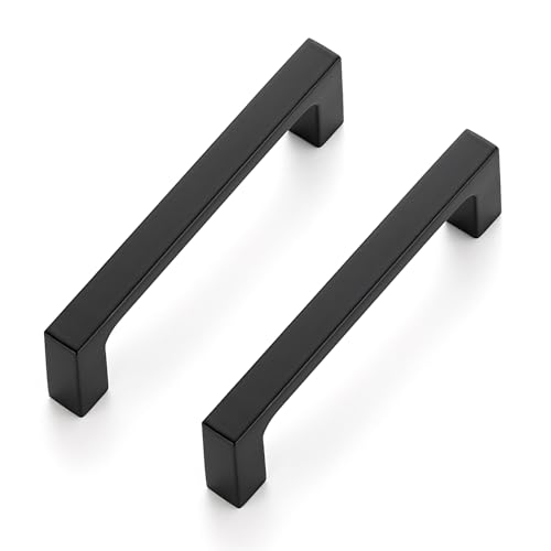 Ravinte Matte Black Square & Solid Cabinet Handles,3-1/2 Inch,30 Pack - size: 3-1/2 Inch Hole Center