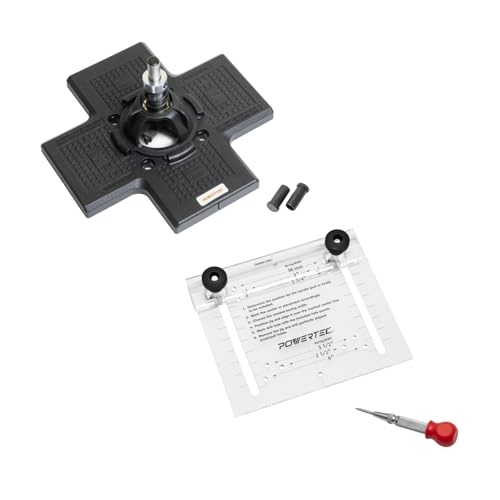 POWERTEC 72225 Cabinet Hinge and Hardware Jig Kit, Concealed Hinge Jig and Drawer Jig for Installing Pulls, Knobs, Handles on Cabinet and Drawer, Cabinet Door Mounting & Cabinet Hinges Installation - style: Concealed Hinge Jig and Drawer Jig