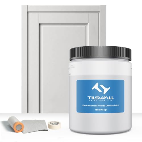 TILSWALL Water-Based Paint, Light Gray Pint, No Dilution, Spray Ready - color: Light Gray