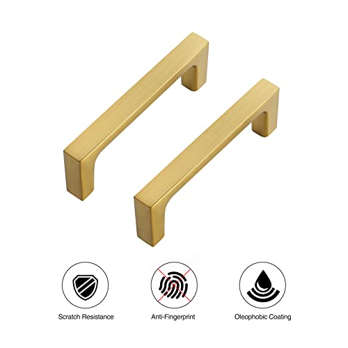 Ravinte Brushed Brass Solid Pulls Cabinet Handles 3 Inch 30 Pack - size: 3 Inch Hole Center