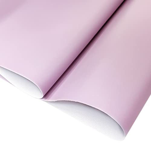 HYANG Smooth Solid Color Light Purple Faux Leather Sheets 1 Rolls 12"X53" (30cmX135cm),Faux Leather is Great for, Bows,Earrings Handmade DIY Craft Projects Making - color: Light Purple
