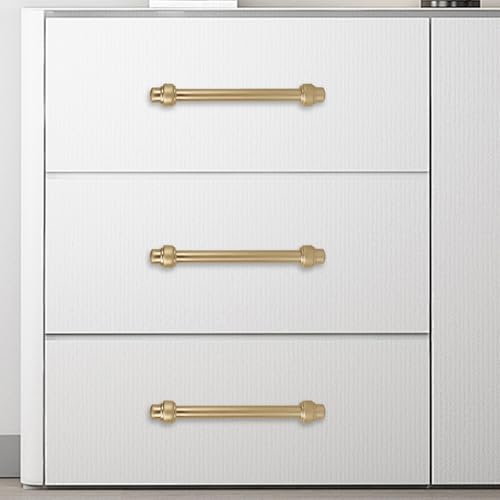 10 Pack 5 Inch Kitchen Cabinet Handles Champagne Bronze Cabinet Pulls Zinc Alloy Drawer Pulls Kitchen Hardware - color: Champagne Bronze, size: 5'' Hole Center(128mm)