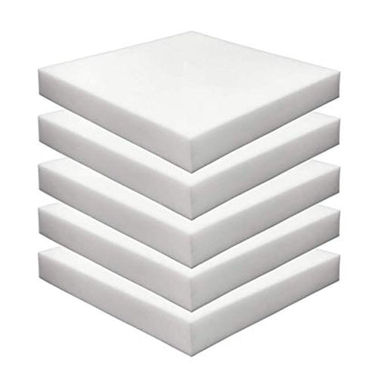 Foamma 5-Pack 2" x 18" x 18" Upholstery Foam High Density Foam (Chair Cushion Square Foam for Dining Chairs, Wheelchair Seat Cushion Replacement) - size: 5-Pack