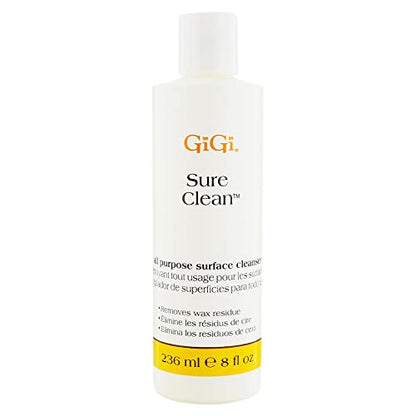 GiGi Sure Clean Surface Cleanser Wax Cleaner & Remover Warmer Pot Clear 8oz - size: 8 Fl Oz (Pack of 1)