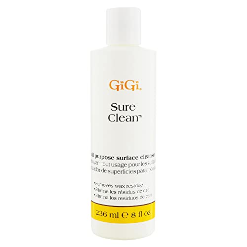 GiGi Sure Clean Surface Cleanser Wax Cleaner & Remover Warmer Pot Clear 8oz - size: 8 Fl Oz (Pack of 1)