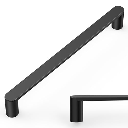 Amerdeco 10 Pack ZH0005MB Matte Black Cabinet Pulls 7.5" - color: Matte Black, size: 7.5" hole center