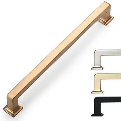 9BUILD 10 Pack 6.25 Inch Champagne Bronze Cabinet Handles,Kitchen Hardware - color: Champagne Bronze, size: 6.25"/160MM Hole Center