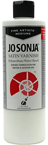 Jo Sonja Polyurethane Satin Varnish - 16oz Bottle - size: 16oz Bottle