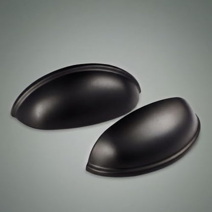 Ravinte Matte Black Cabinet Pulls Cup Drawer Handles, 3 Inch CC 15 Pack - color: Matte Black