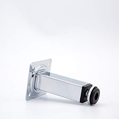 HUAYY Shiny Metal Adjustable Legs | Furniture,cabinets,Table levelers feet | Leveling Foot and Screw mounting Package (Chrome Plated) - color: Chrome Plated
