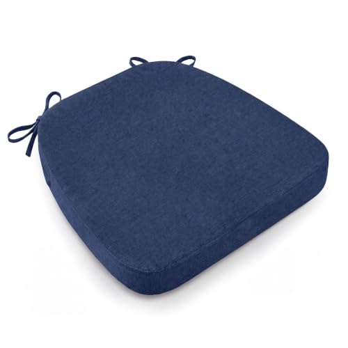 AAAAAcessories Chair Cushions for Dining Chairs, 17 x 16 x 2 in, Set of 1 - color: Blue, size: 1 Pack