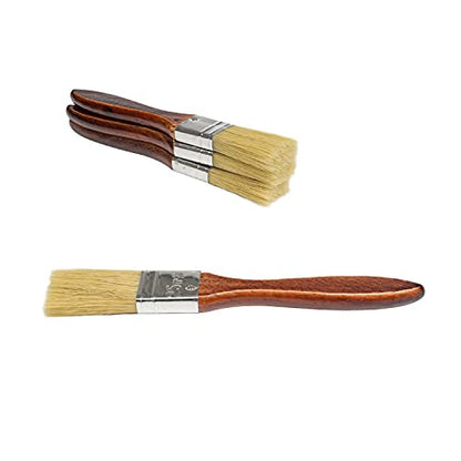 20PCS 1 inch Paint and Chip Stain Brushes Bristle Paint Brushes with Wooden Handle for Wall,House,Sash,Trim Paint Brush - size: 1"