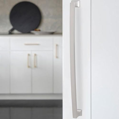 10 Pack 10 Inch(254mm) Cabinet Pulls Brushed Satin Nickel Kitchen Cabinet Pulls Drawer Pulls Solid Cabinet Hardware - color: Brushed Satin Nickel, size: 10'' Hole Center(254mm)