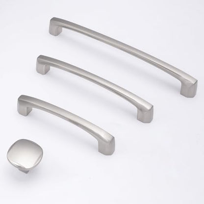 10 Pack 7 Inch Brushed Satin Nickel Kitchen Cabinet Handles - color: Brushed Satin Nickel, size: 7'' Hole Center(177mm)