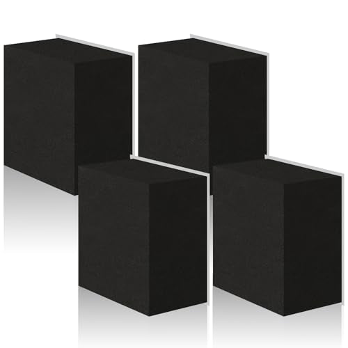 4 Pcs 2" Thick Foam Padding Sheet with Adhesive Backing Closed Cell - color: Black, size: 2 Inch Thick, 4 x 4 Inches