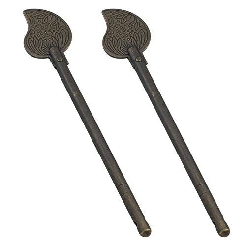 Antrader Bronze Locking Pin,4.33"x 0.2" Metal Retro Style Cabinet Key Latch - size: 4.33"x 0.2",Bronze
