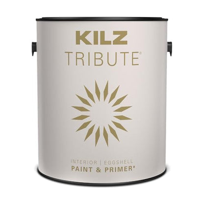 KILZ TRIBUTE Paint & Primer, Interior, Eggshell, Crimson Velvet, 1 Gallon - color: CRIMSON VELVET, size: 128 Fl Oz (Pack of 1), style: Eggshell