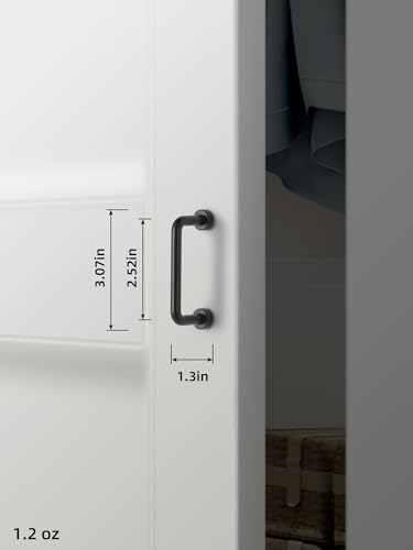 Goo-Ki 6 Pack 2 1/2" Center to Center Matte Black Modern Cabinet Pulls Solid Contemporary Home Improvement Hardware Drawer Pulls Zinc Alloy Kitchen Handles - color: Matte Black, size: 2 1/2'' Center to Center