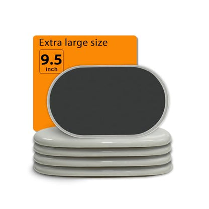 Extra Large Furniture Sliders for Carpet and Hardwood Floors, 4 Plastic - size: For Carpet - 4 PCS