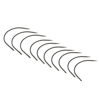 GlamorDove Sewing Tool 10Pcs Curved Needles 2.5inch Wig Making Hand Sewing Accessories Thread Sew in Weave Tool for Hair Weft Upholstery Carpet Leather Canvas Repair Needles Hair Extensions