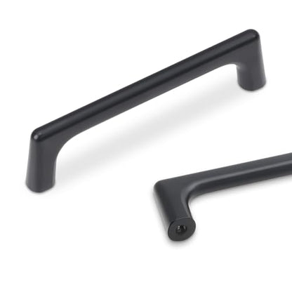 10 Pack 3.75 inch Matte Black Kitchen Cabinet Handles - color: Matte Black, size: 3-3/4 inch Hole Center