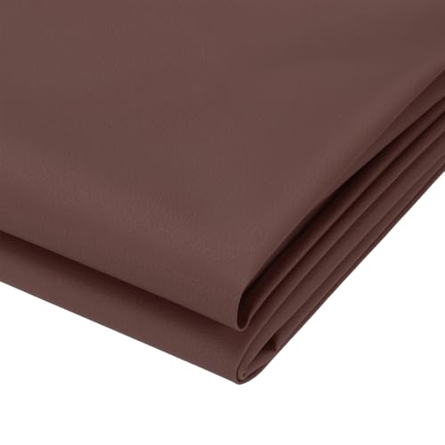 PATIKIL 63x39.4in Faux Leather Sheets, Faux Leather Fabric Sheets Vinyl Fabric Synthetic Soft Waterproof PVC for Replacement Upholstery Car Furniture Sofa Boat Marine, Chocolate - color: Chocolate