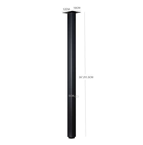 LCSDLHLSY 36 Inch Metal Bar Table Legs,Heavy Duty Desk Legs,Black Set of 4. - size: 36 Inch